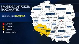 Prognoza zagrożeń IMGW na czwartek