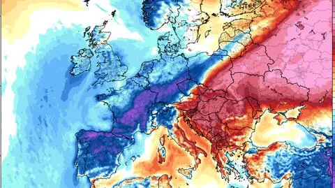 Odchylenie średniej temperatury od normy na wys. 2 metrów nad ziemią
