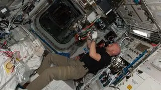 Wnętrze laboratorium kosmicznego Columbus na ISS