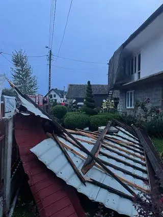 Zniszczenia w powiecie dąbrowskim