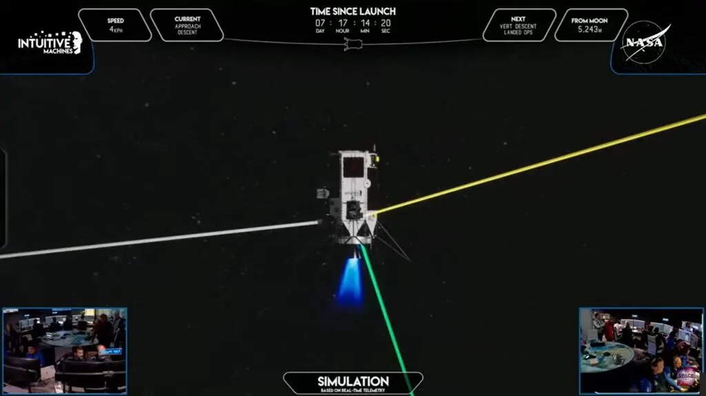 Symulacja lądowania Atheny
