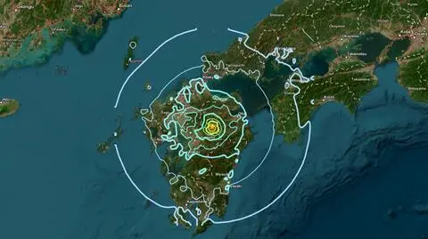 Lokalizacja wtorkowego trzęsienia ziemi