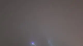 Mgła jak mleko. Centrum Warszawy