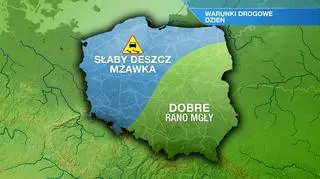 Warunki drogowe w czwartek