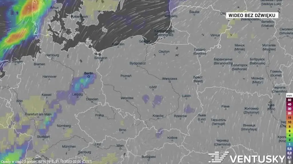 Przewidywane opady