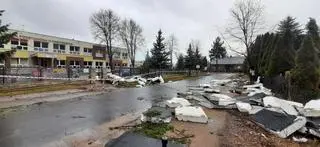 Zniszczenia w powiecie zgierskim