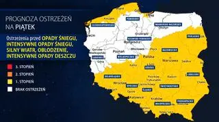 Prognoza zagrożeń IMGW na piątek