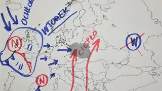 Sytuacja pogodowa nad Europą