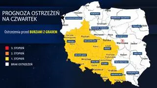 Prognoza zagrożeń na czwartek