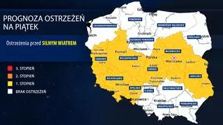 Prognoza zagrożeń IMGW na piątek