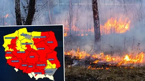 "Prognozowane ekstremalne zagrożenie pożarowe na znacznym obszarze kraju"