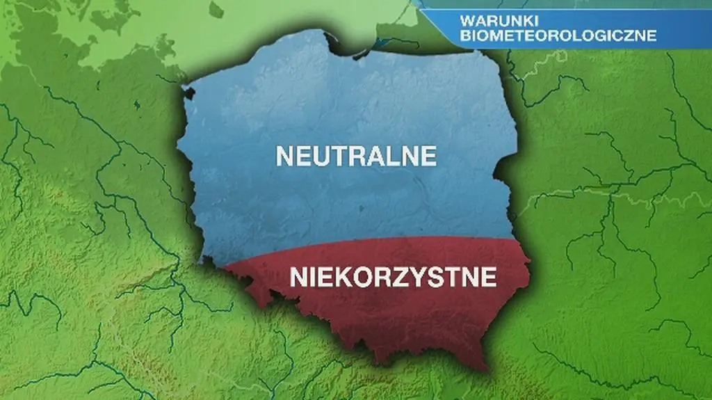 Warunki biometeorologiczne w niedzielę