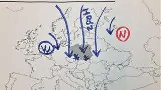 Sytuacja pogodowa nad Europą po 20 grudnia