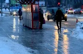 Gołoledź w Białymstoku