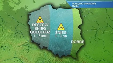 Warunki drogowe w czwartek