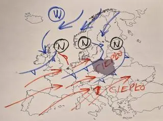 Aktualna sytuacja baryczna nad Europą