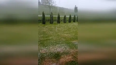 Ulewa i grad, Dzwonowa (Podkarpackie) 