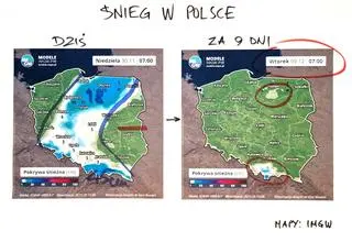 Pokrywa śnieżna w Polsce w niedzielę 30.11 i za kilka dni - 5.12