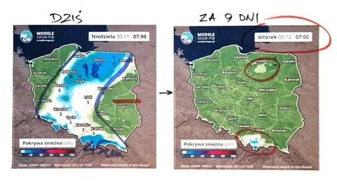 Pokrywa śnieżna w Polsce w niedzielę 30.11 i za kilka dni - 5.12