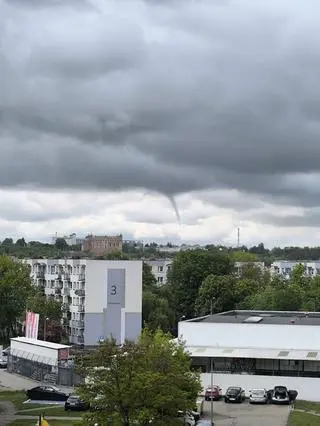 Golub-Dobrzyń. Zalążek trąby powietrznej zaobserwowany w niedzielęe