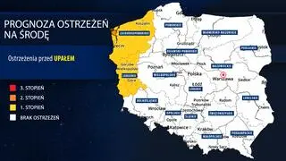 Prognoza zagrożeń IMGW na środę