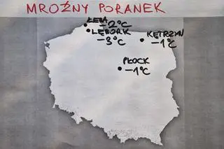 Mroźny poranek w Polsce