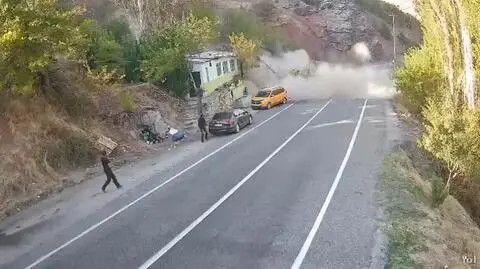 Osuwisko w Tunceli, Turcja
