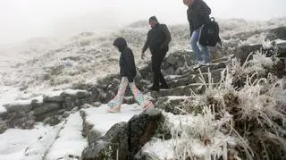 Pierwszy śnieg w rejonie Kasprowego Wierchu