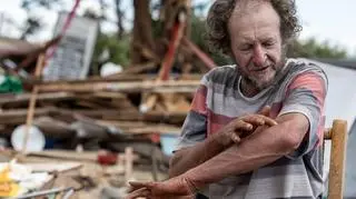 Skutki tornada w Rio Bonito do Iguacu w Brazylii