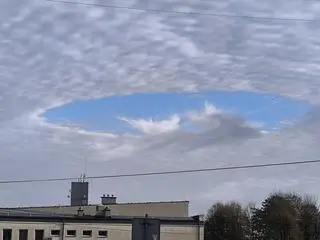 "Dziura w niebie" nad Opatowem