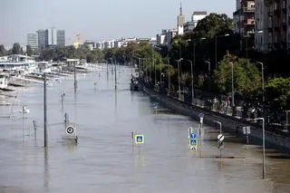 Fala wezbraniowa na Dunaju w Budapeszcie (21.09.2024)