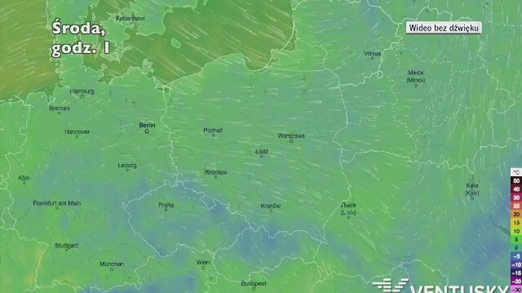 Temperatura w następnych dniach