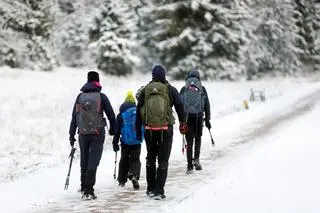 Śnieg spadł w Zakopanem 
