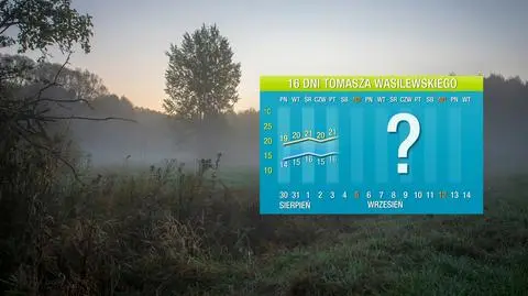Pogoda na 16 dni: szykujmy się na zimny początek września