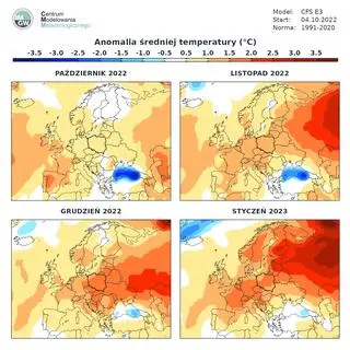 Aktualizacja amerykańskiej prognozy na zimę
