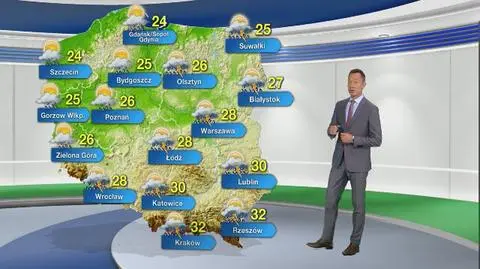 Prognoza pogody na poniedziałek