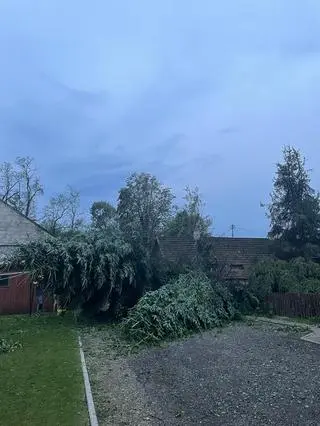 Zniszczenia w powiecie dąbrowskim
