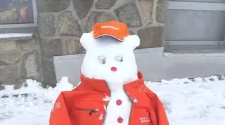 Jeden z pierwszych tegorocznych tatrzańskich bałwanów