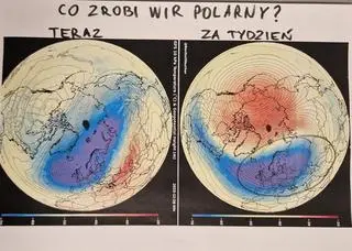 Prognozowane "rozerwanie" wiru polarnego