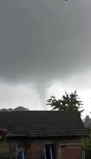 Trąba powietrzna nad Wierzawicami