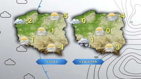 Po weekendzie mróz w większości kraju. Rano nawet -10 stopni