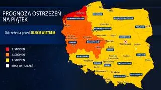 Prognoza zagrożeń IMGW na piątek