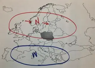 Sytuacja baryczna w Europie. 20.02.2022
