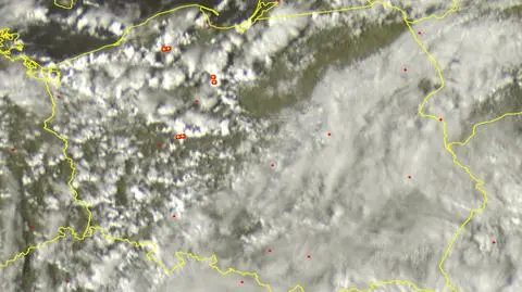 Wyładowania atmosferyczne w Polsce 17.09