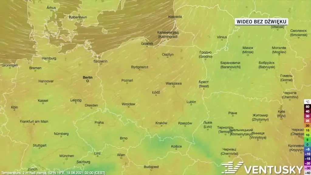 Prognozowana temperatura w najbliższych dniach