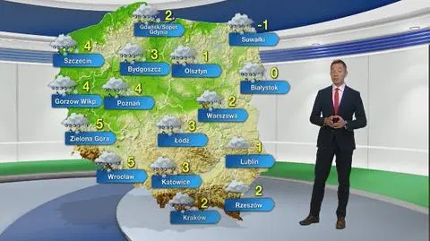 Prognoza pogody na poniedziałek