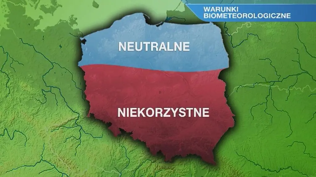 Warunki biometeorologiczne we wtorek