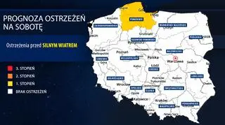 Prognoza zagrożeń na sobotę