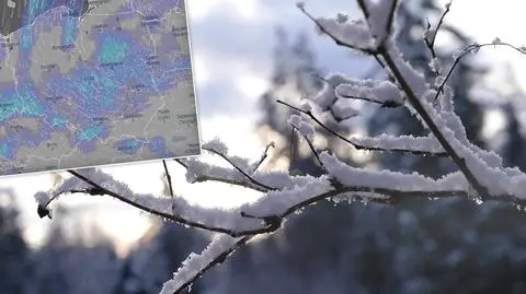 W niektórych regionach popada śnieg