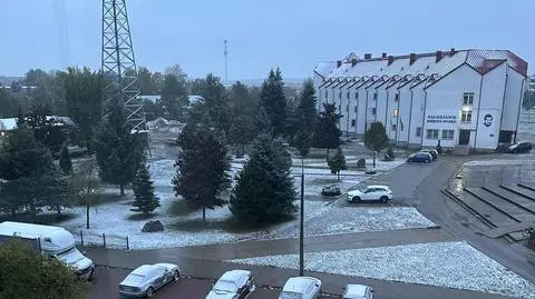 Pierwszy śnieg w Suwałkach